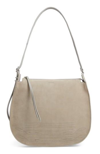 Allsaints Cooper Nubuck Hobo - Grey