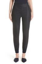 Women's St. John Collection Stretch Birdseye Skinny Pants - Blue