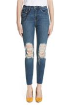 Women's L'agence Luna Chain Detail Ripped Skinny Jeans
