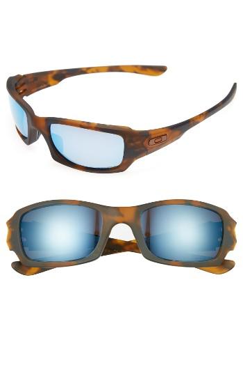 Men's Oakley Fives Squared H2o 54mm Polarized Sunglasses - Brown Tort
