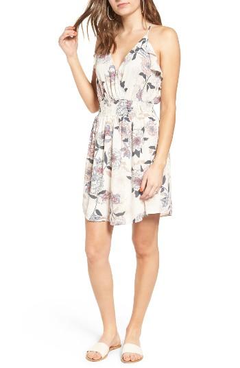 Women's Lush Floral Print Ruffle Fit & Flare Dress