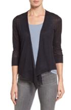 Petite Women's Nic+zoe 4-way Convertible Lightweight Cardigan P - Blue