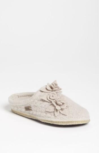 Women's Haflinger 'romantic Flowers' Slipper Us / 42eu - Grey