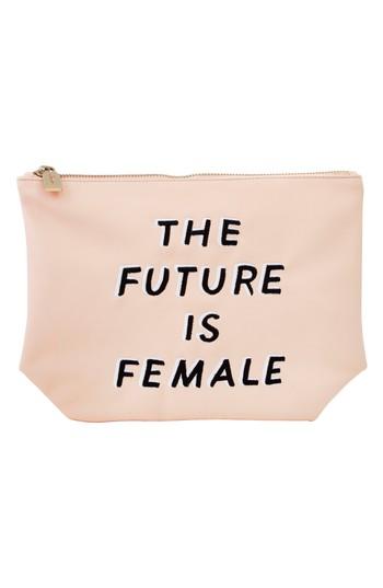 Sonix The Future Is Female Faux Leather Everyday Pouch - Pink