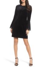 Women's Kobi Halperin Hallie Bell Sleeve Velvet Dress - Black