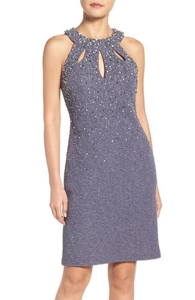Women's Eliza J Embellished Sheath Dress