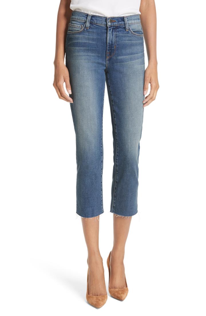 Women's L'agence Jaden Crop Straight Leg Jeans