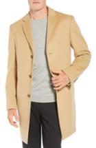 Men's John W. Nordstrom Mason Wool & Cashmere Overcoat S - Brown