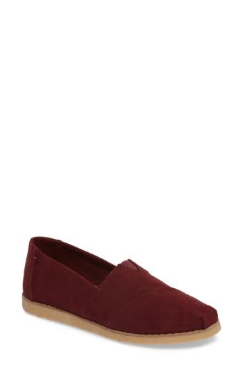 Women's Toms Classics Alpargata Slip-on M - Burgundy