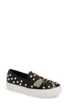 Women's Steve Madden Polly Bee Embellished Slip-on Platform Sneaker M - Black