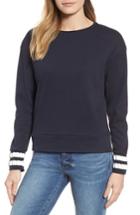 Women's Vineyard Vines Placed Stripe Crewneck Sweater - Blue