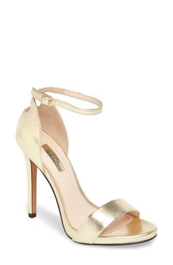 Women's Topshop Raphie Ankle Strap Sandal .5us / 36eu - Metallic