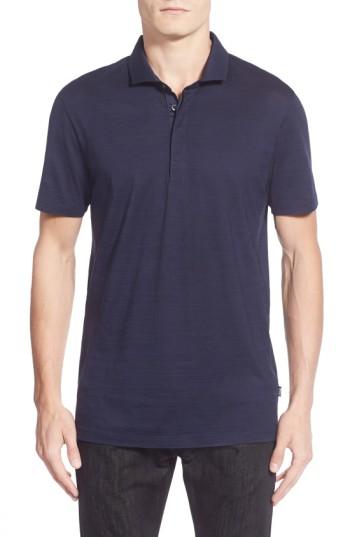 Men's Boss 'pressler' Fit Polo, Size Xx-large - Blue