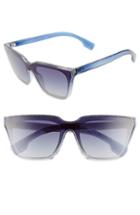 Women's Burberry 40mm Square Sunglasses - Blue Gradient
