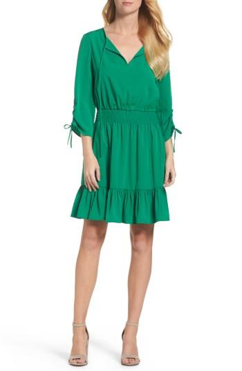 Women's Eliza J Woven Blouson Dress - Green