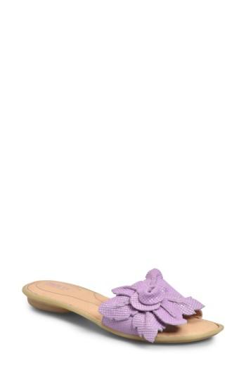 Women's B?rn Mai Floral Sandal M - Purple