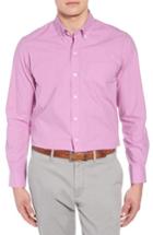 Men's Cutter & Buck Heather Non-iron Sport Shirt - Purple