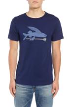 Men's Patagonia Flying Fish Organic Cotton T-shirt - Blue