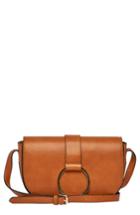 Urban Originals Lola Vegan Leather Crossbody Saddle Bag - Beige