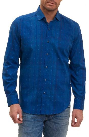 Men's Robert Graham Pete Tailored Fit Print Sport Shirt