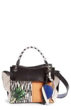 Proenza Schouler Curl Mix Print Leather Shoulder Bag -