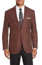 Men's Jkt New York Trent Trim Fit Cotton & Wool Blazer R - Metallic