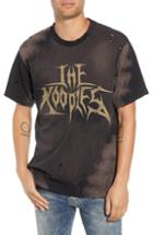 Men's The Kooples Destroyed Logo T-shirt - Black