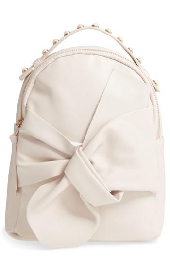 Omg Imitation Pearl Handle Bow Mini Backpack -