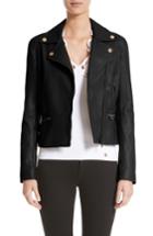 Women's Versace Collection Nappa Leather Jacket Us / 40 It - Black