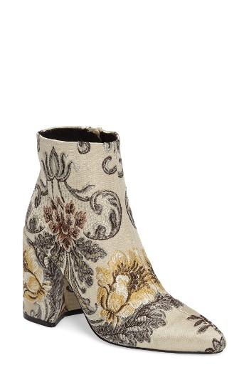Women's Shellys London Emmy Brocade Bootie Eu - Beige