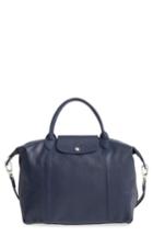 Longchamp 'le Pliage Cuir' Leather Handbag - Beige