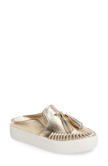 Women's Jslides Tassel Slip-on Sneaker M - Metallic