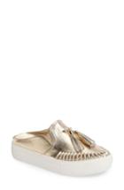 Women's Jslides Tassel Slip-on Sneaker M - Metallic