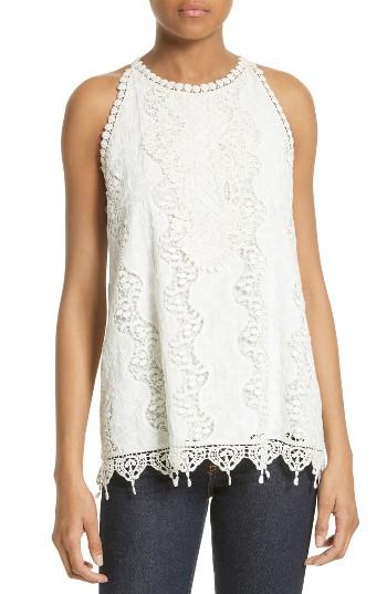 Women's Alice + Olivia Dezi Lace Shell