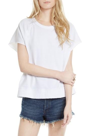 Women's Free People Short Sleeve Pullover - White