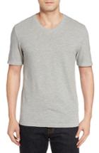 Men's Nordstrom Men's Shop Slub V-neck T-shirt - Grey