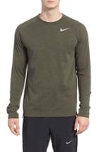 Men's Nike Running Element Long Sleeve T-shirt - Green