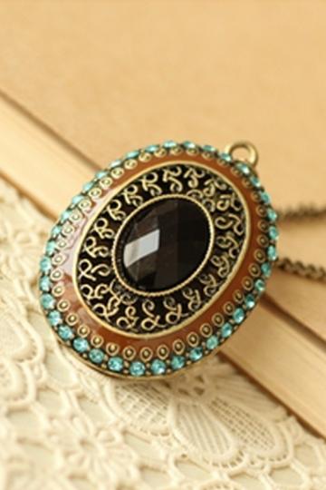 Oasap The Cat Eye Necklace