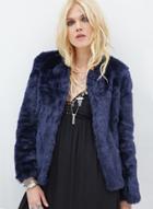 Oasap Women's Luxury Faux Fur Open Front Coat