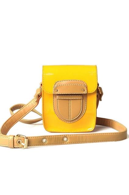 Oasap Stitched Edged Magnetic Snap Shoulder Bag