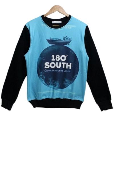 Oasap Contrast Bold Sweatshirt