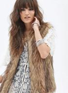 Oasap Women's Fancy Plush Imitation Fur Vest