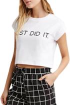 Oasap Women's Round Neck Letter Print Top Tee