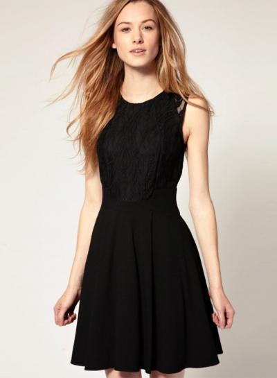 Oasap Stylish Sleeveless Lace Slip Dress