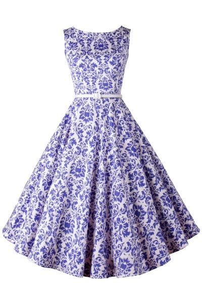 Oasap Essential Floral Sleeveless Swing Dress