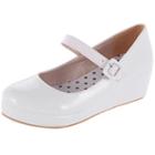 Oasap Round Toe Wedge Heels Oxfords Shoes