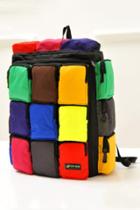Oasap Color Block 18-pocket Backpacks