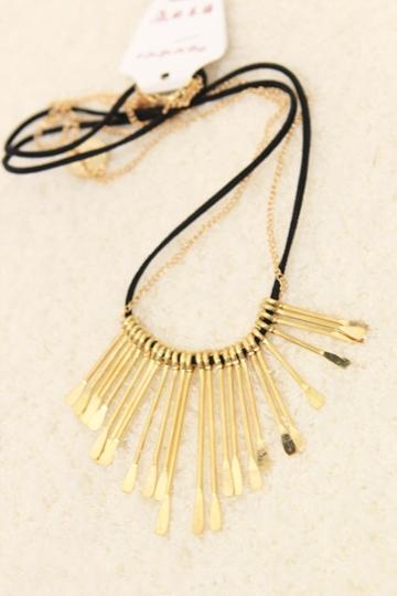 Oasap Retro Spike Pendant Necklace