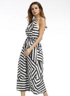 Oasap Striped Halter Sleeveless Maxi Dress