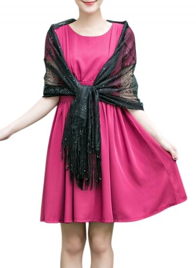 Oasap Fashion Sheer Tassel Edge Wrap Scarves